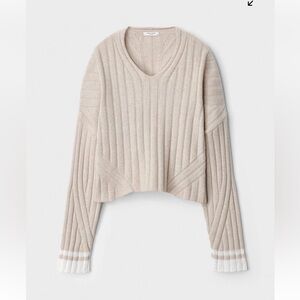 Rag & Bone Serena Wool Blend V-Neck Sweater